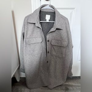 Grey shacket